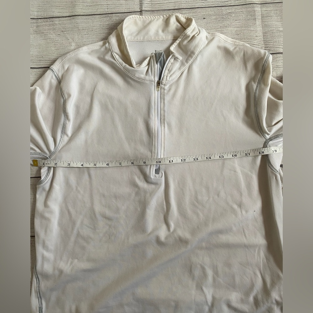 Alo White Long Sleeve CoolFit Pullover XXL - Picture 4 of 5